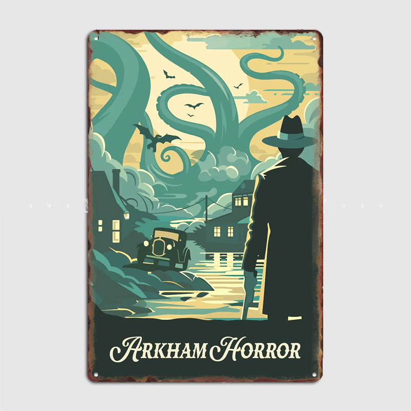 Board Game Room - Plakat inspirowany grą planszową Arkham Horror,
