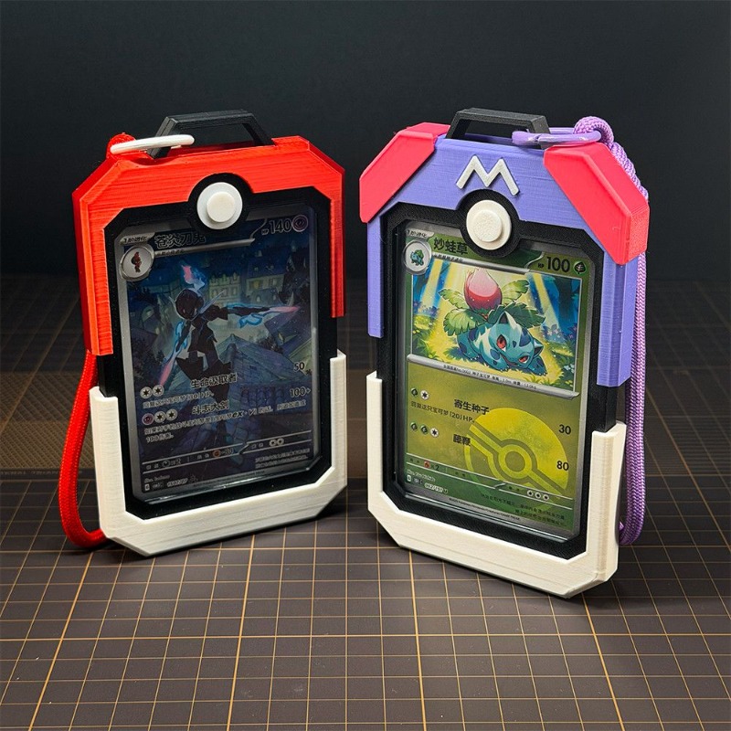 Board Game Design - Pionowy organizer na karty Poke Ball,