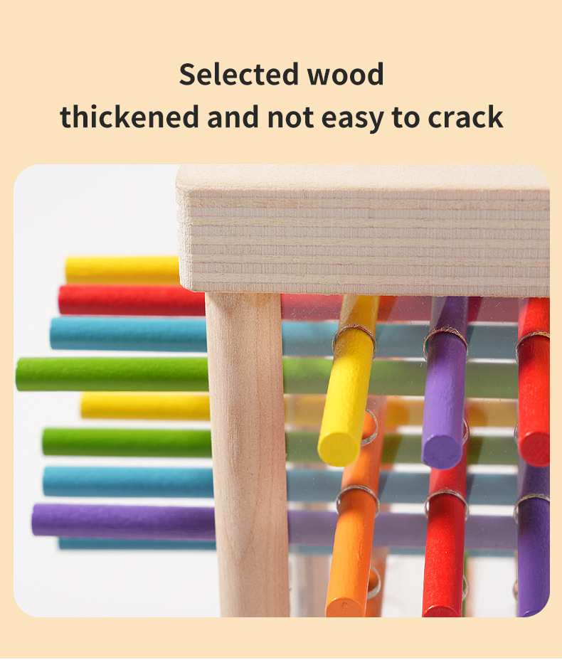 Dice Tower Wooden - Zabawka edukacyjna - Gra planszowa z