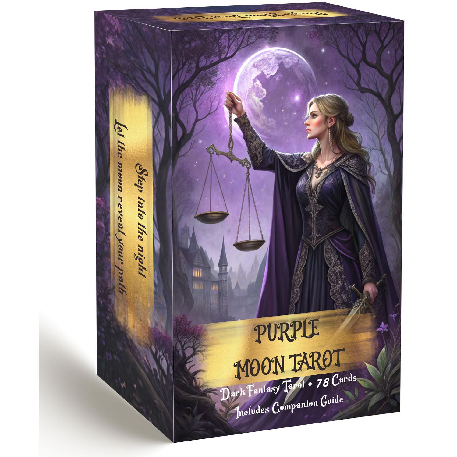 Board Game Oracle - Karty Tarota Purple Moon z przewodnikiem,